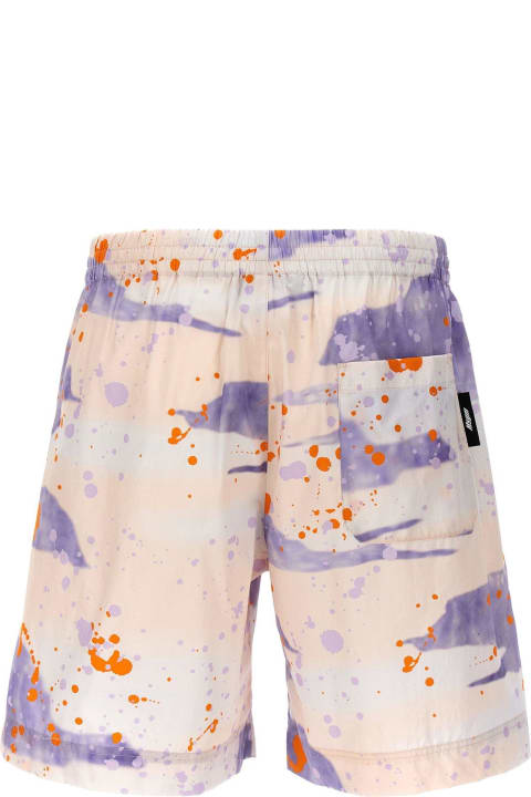 MSGM for Men MSGM Paint-splatter Knee-length Shorts