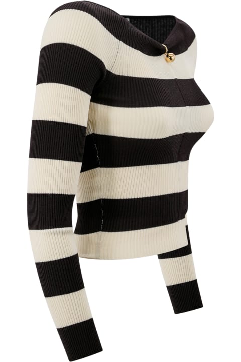 Philosophy di Lorenzo Serafini Sweaters for Women Philosophy di Lorenzo Serafini Detachable-charm Striped Jumper