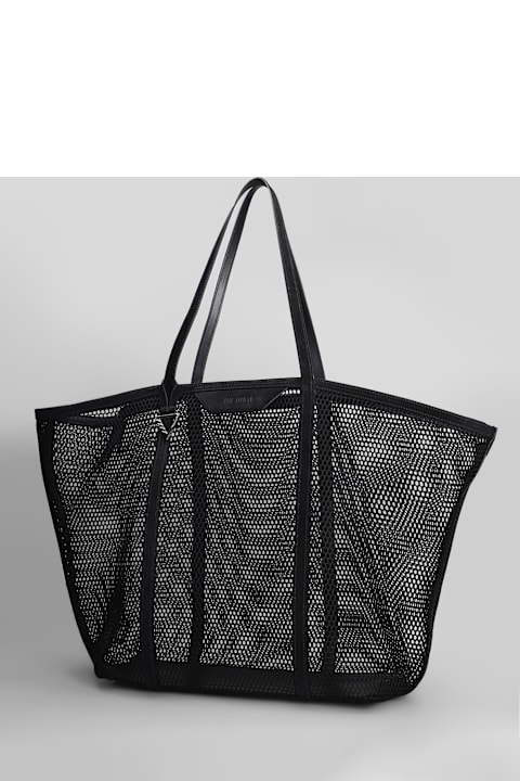 The Attico Bags for Women The Attico Via Del Mare Tote In Black Polyester