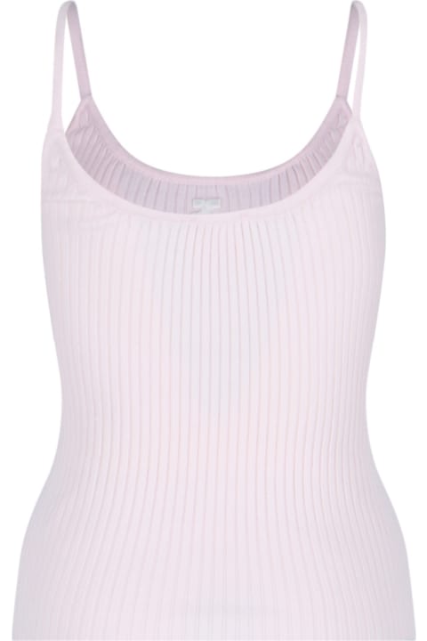 Courrèges Topwear for Women Courrèges Logo Ribbed Top