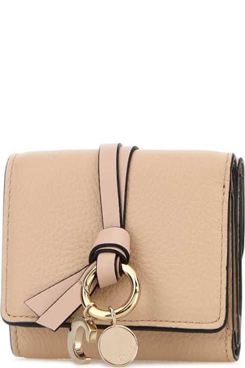 Chloé Powder Pink Leather Alphabet Wallet