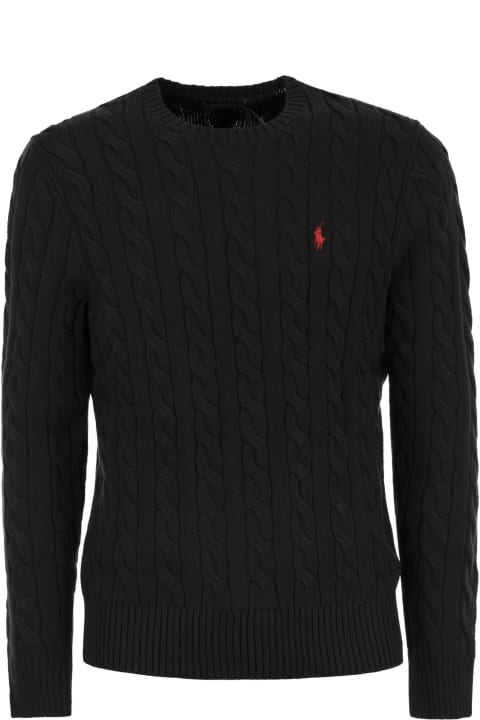 Polo Ralph Lauren Sweaters for Men Polo Ralph Lauren Plaited Cotton Jersey