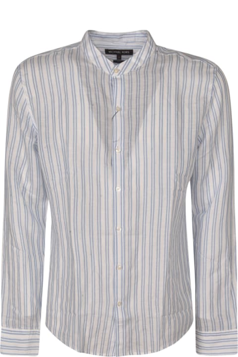 メンズ Michael Korsのシャツ Michael Kors Band Collar Striped Shirt
