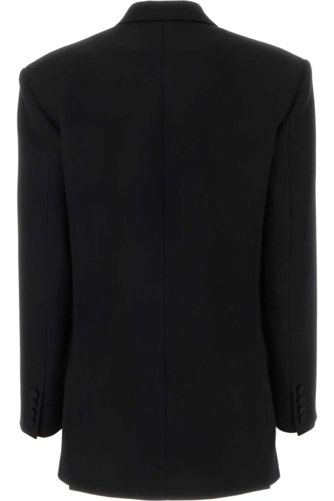 Valentino Garavani Coats & Jackets for Women Valentino Garavani Black Grisaille Oversize Blazer