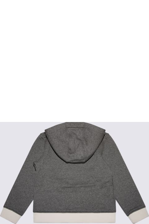 Burberry for Kids Burberry Grey And White Cotton Sweatshirt