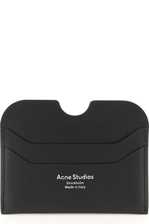 Acne Studios Wallets for Men Acne Studios Logo Printed Cut-out Detailed Cardholder