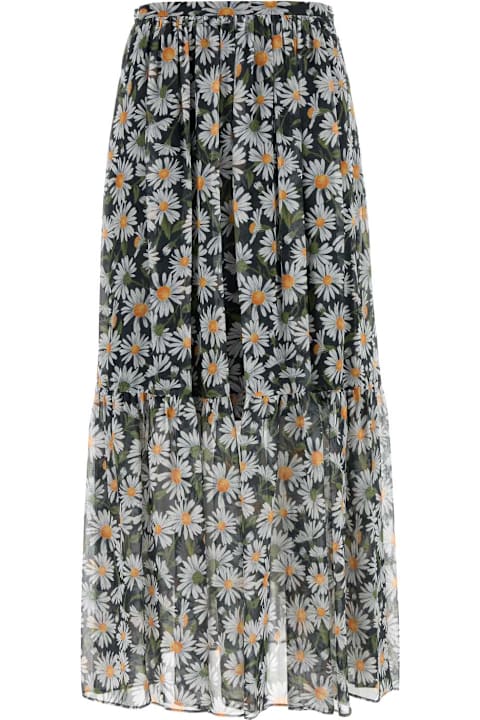 Weekend Max Mara for Men Weekend Max Mara Printed Silk Artello1234 Skirt