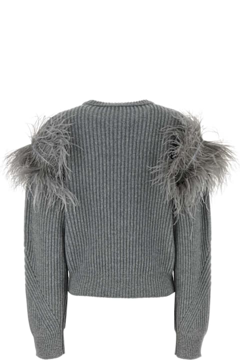 Blumarine for Kids Blumarine Grey Wool Sweater
