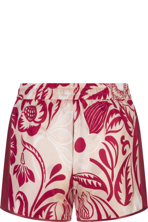 For Restless Sleepers Pants & Shorts for Women For Restless Sleepers Paul Poiret Bordeaux Alie Shorts