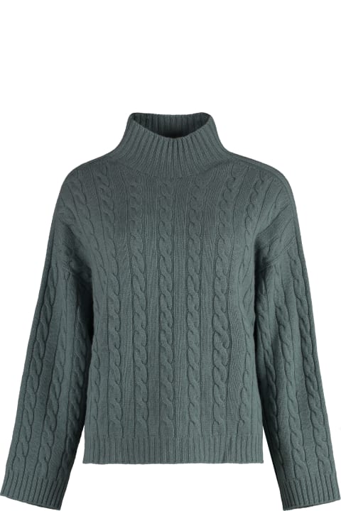 Wool Blend Turtleneck Sweater
