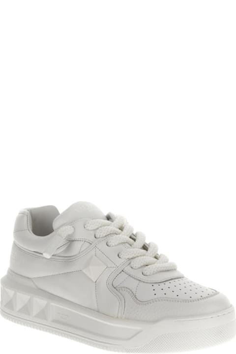 أدوات منزلية Valentino Garavani White Leather Sneakers