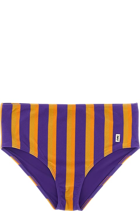 Homeware Saint Laurent Striped Bikini Briefs