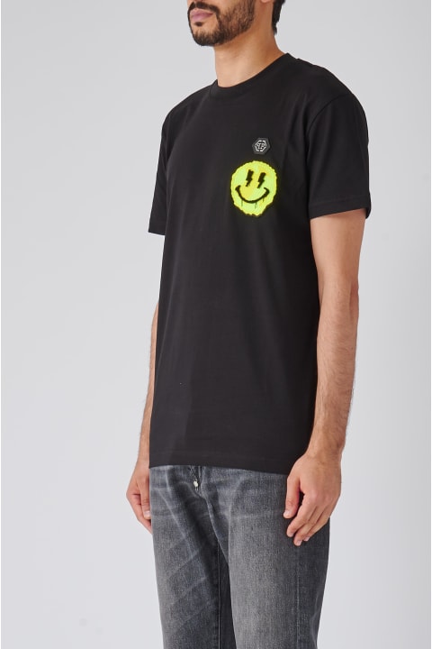 Philipp Plein Topwear for Men Philipp Plein T-shirt Round Neck Ss Smile T-shirt