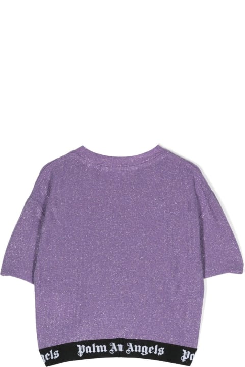 Sale for Girls Palm Angels Palm Angels T-shirts And Polos Lilac
