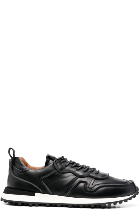 Buttero Man's Futura Black Leather  Sneakers