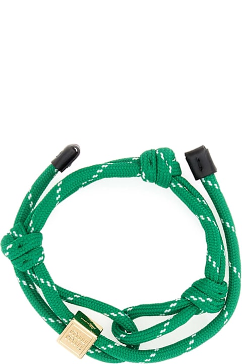 Bracelets for Women Miu Miu Emerald Green Fabric Bracelet
