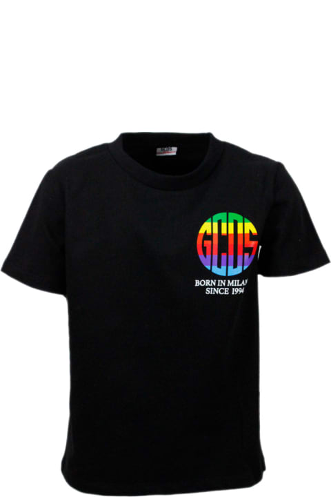 ボーイズ GCDSのTシャツ＆ポロシャツ GCDS Short Sleeve Crewneck T-shirt With Logo And Writing