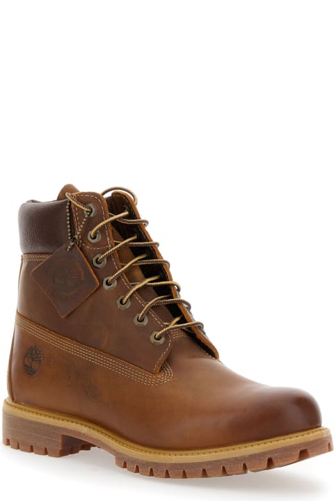 Timberland Shoes for Men Timberland Timberland Premium 6 Inch Lace Up Waterproof Boot Brown