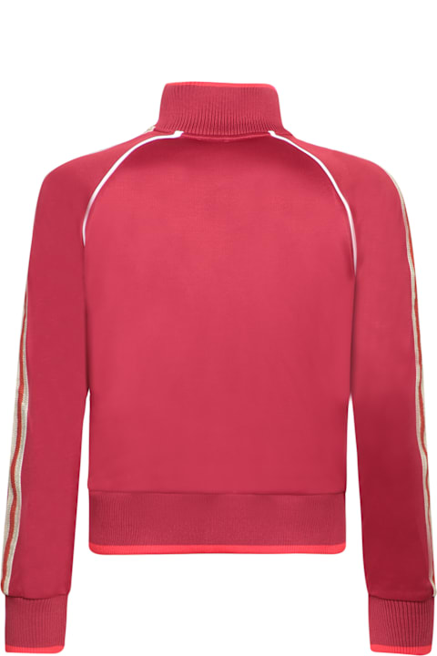 Wales Bonner معاطف وجواكت لـ القسم الرجالي Wales Bonner Track Zip Shine Red Jacket
