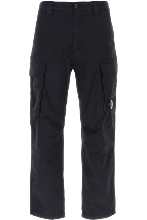 Midnight Blue Stretch Cotton Cargo Pant