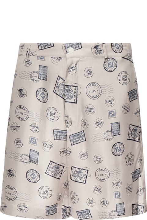 Fashion for Men Fendi Printed Silk Shorts