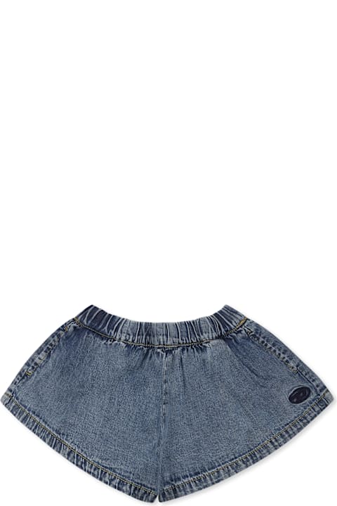 Homeware Diesel Denim Shorts For Baby Girl With Logo