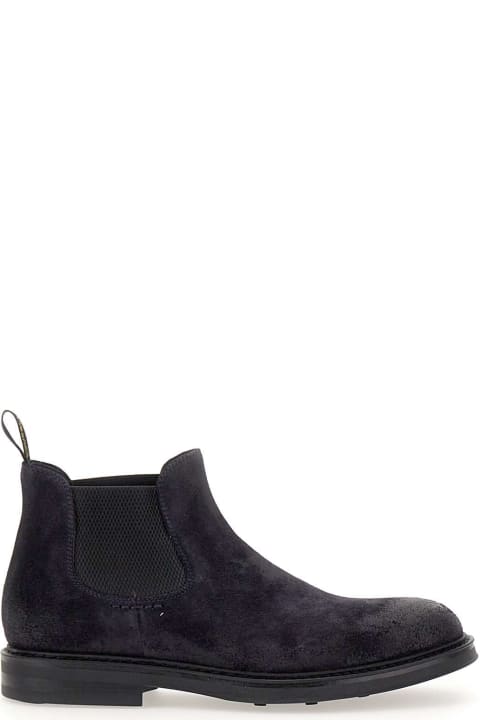 Fashion for Men Doucal's Doucal's "oil" Ankle Boot In Suede