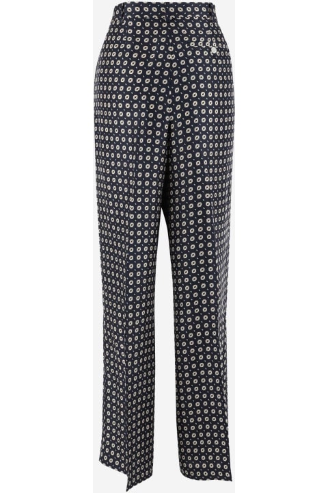 Ralph Lauren for Women Ralph Lauren Silk Pants With Geometric Pattern