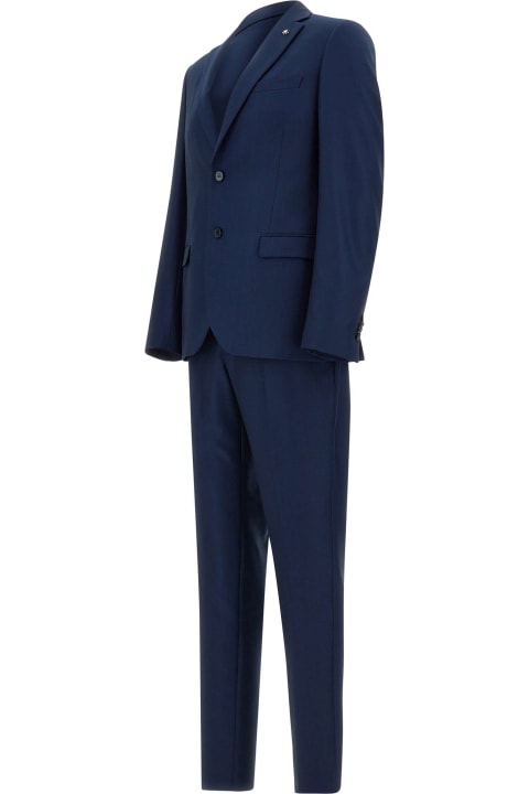メンズ スーツ Manuel Ritz Two-piece Cool Wool Blend Suit