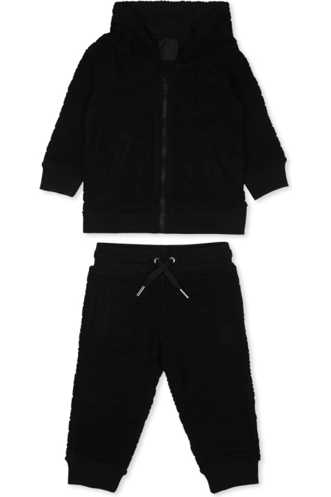 Givenchy Bottoms for Baby Girls Givenchy Black Suit For Baby Boy With 4g Motif