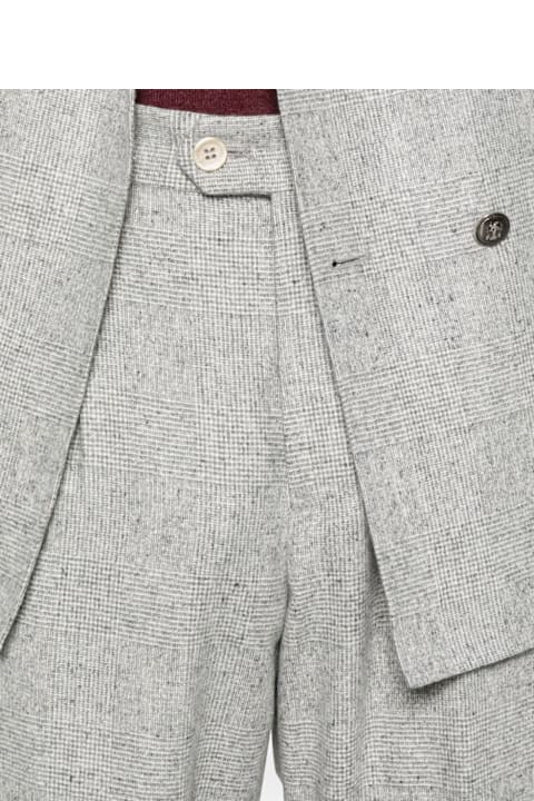 Brunello Cucinelli لـ Kids Brunello Cucinelli Wool And Silk Double-breasted Suit