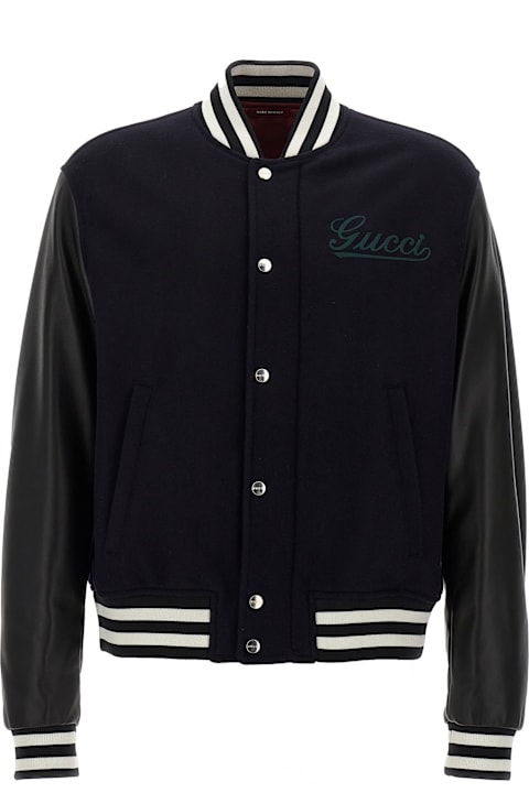 Gucci Coats & Jackets for Men Gucci 'college' Bomber Jacket