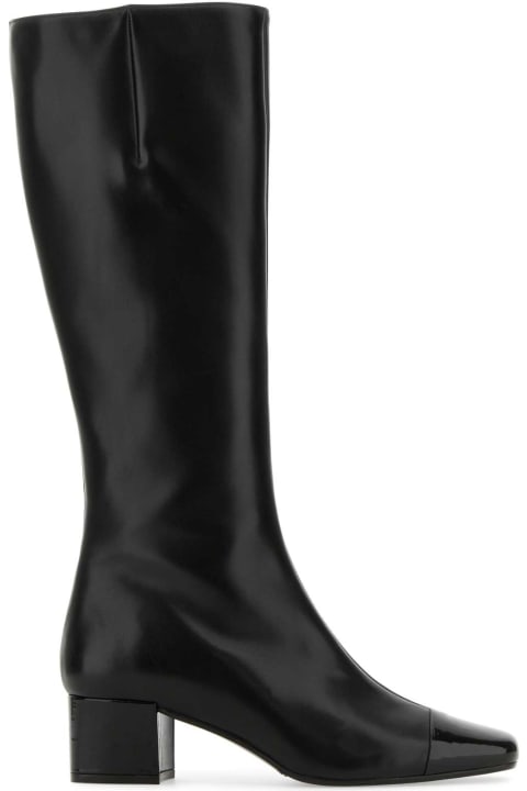 ウィメンズ Carelのブーツ Carel Black Leather Malaga Boots