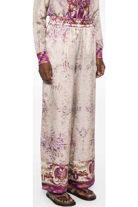 Pierre-Louis Mascia for Men Pierre-Louis Mascia Printed Silk Trousers