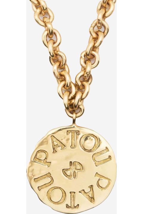 ウィメンズ Patouのジュエリー Patou Brass Necklace With Logo Charm