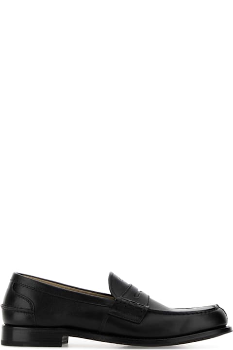 Prada Black Leather Loafers