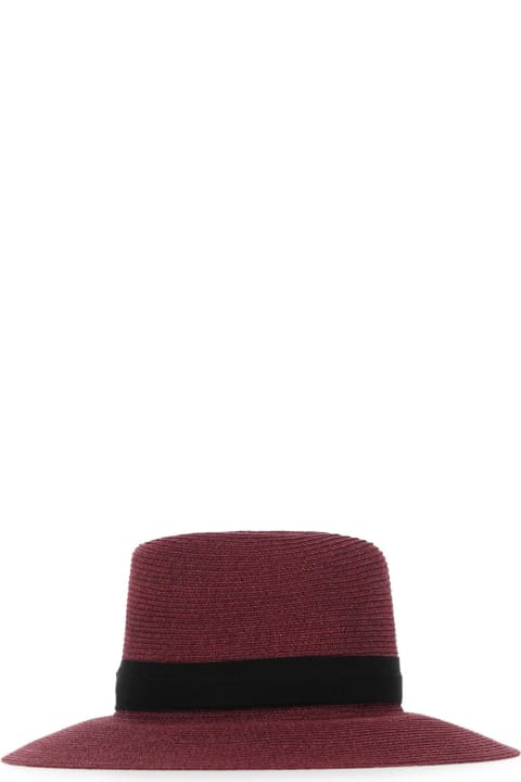 ウィメンズ新着アイテム Maison Michel Bordeaux Straw Hat