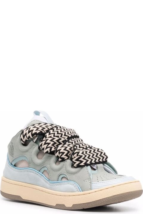 Sneakers for Women Lanvin Curb Sneakers In Light Blue Leather