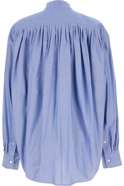 Topwear for Women Etro Light Blue Oxford Cotton Blouse
