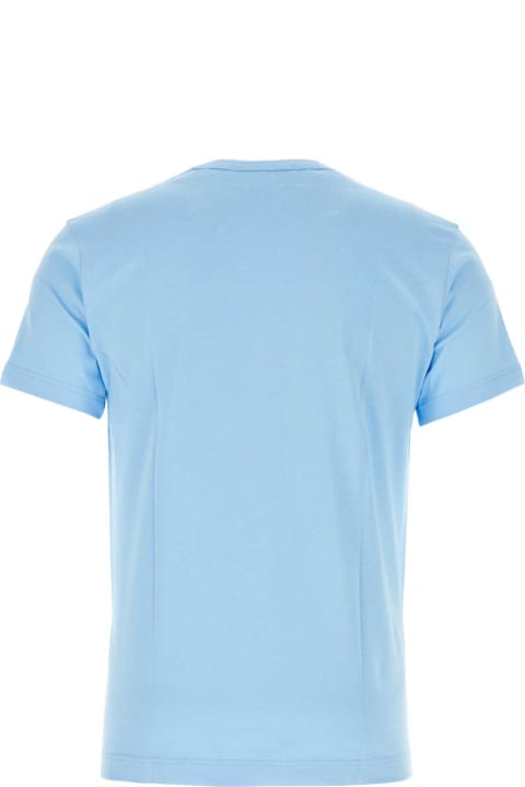 Topwear Sale for Men Comme des Garçons Light Blue Cotton T-shirt