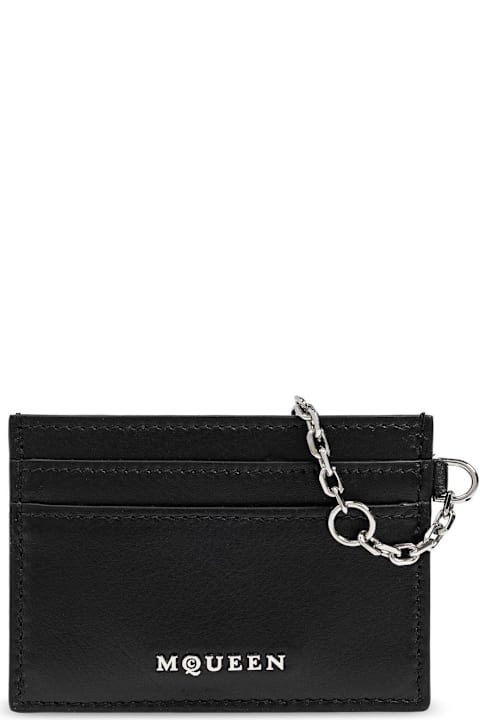 Alexander McQueen Wallets for Women Alexander McQueen Sling Logo Plaque Card Holder