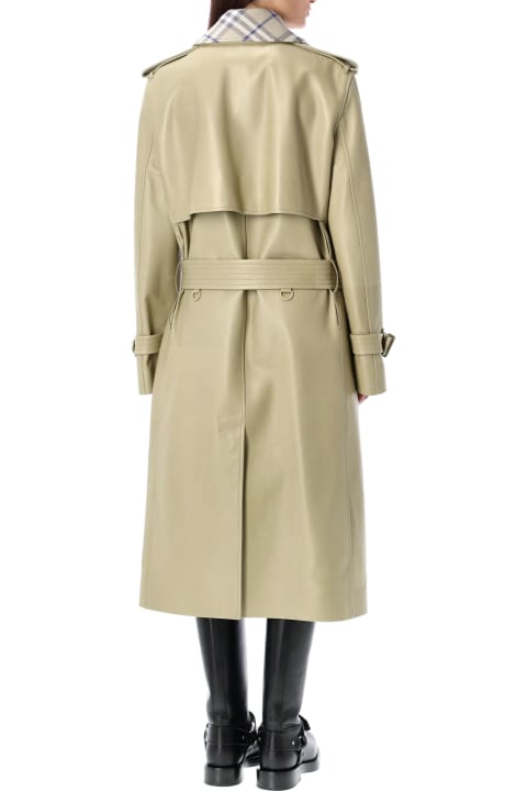 Burberry London for Women Burberry London Long Leather Trench Coat