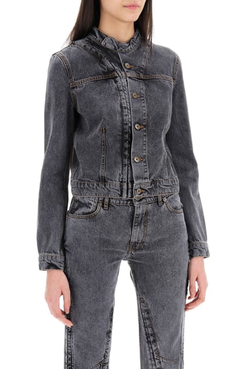 Y/Project Coats & Jackets for Women Y/Project Hook-and-eye Denim Jacket