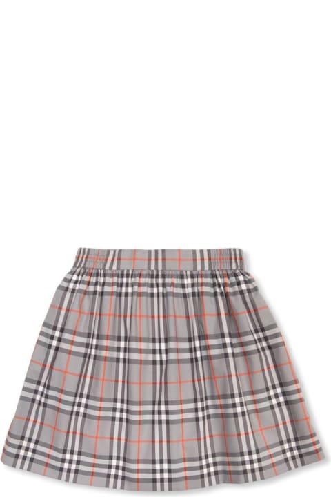 Burberry Bottoms for Girls Burberry Checkered Elasticated Waist Skirt