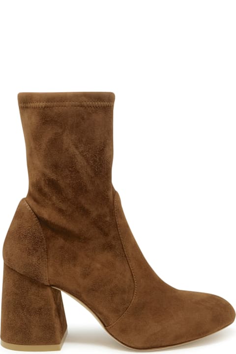 أدوات منزلية Stuart Weitzman Stuart Weitzman E Suede Flareblock 85 Stretch Bootie