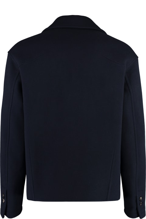 Bottega Veneta Coats & Jackets for Men Bottega Veneta Wool Blend Peacoat