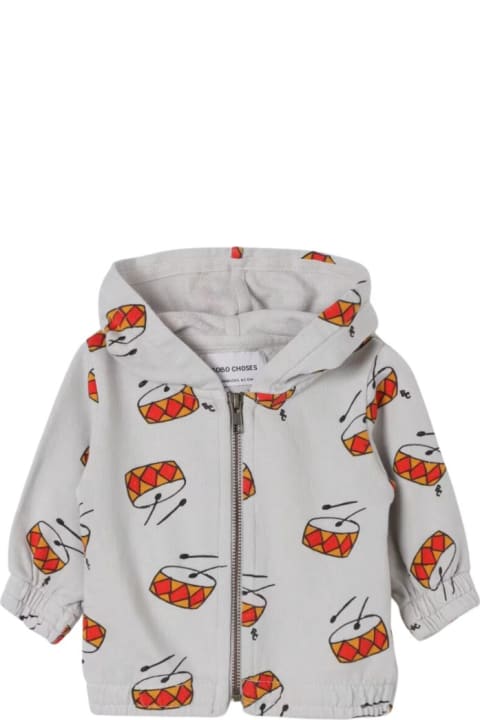 Topwear for Baby Girls Bobo Choses Baby Play The Drum Hoodie