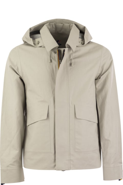 K-Way Clothing for Men K-Way Kaya Linen Blend 2l - Hooded Jacket