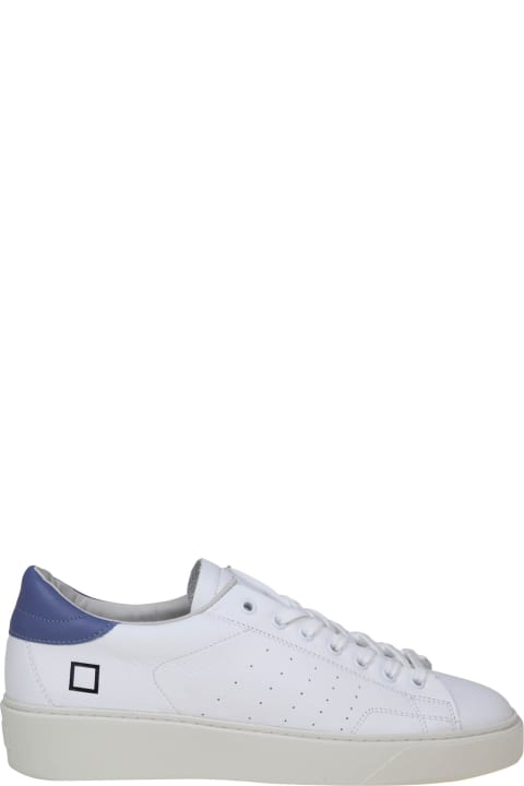 Sneakers Levante In White/blue Leather