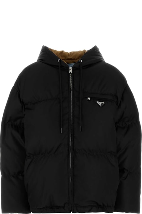 Prada for Kids Prada Black Re-nylon Down Jacket